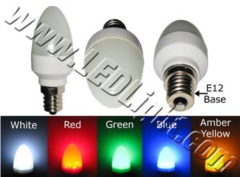 C7 E12 12 LED Light Bulb E12 120V AC