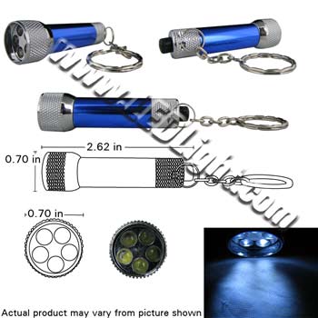 5 LED Light Keychain Flashlight Assorted Colors product 34709