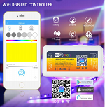 RGB LED WiFi Controller 12-24V 144W 3 Channel Common Anode