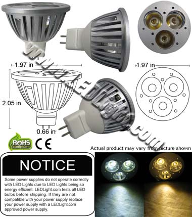 Image of a MR16 LED Bulb product 95523