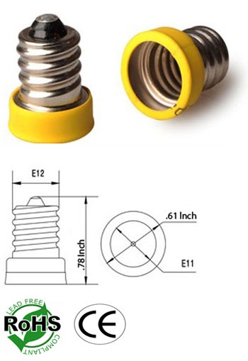 E12 male To E11 female Adapter Converter