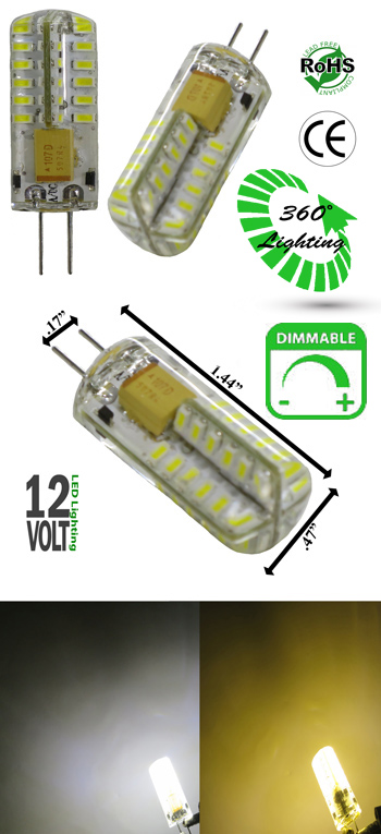 G4 2 Watt or DC 12V Dimmable G4 Low Voltage - LEDLight