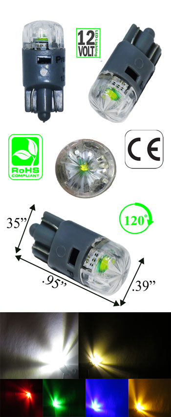 nauwkeurig de eerste Absorberend 194 Miniature Bulb Wedge Base 3 Watt 12 Volt DC T3 1/4 - Automotive -  LEDLight
