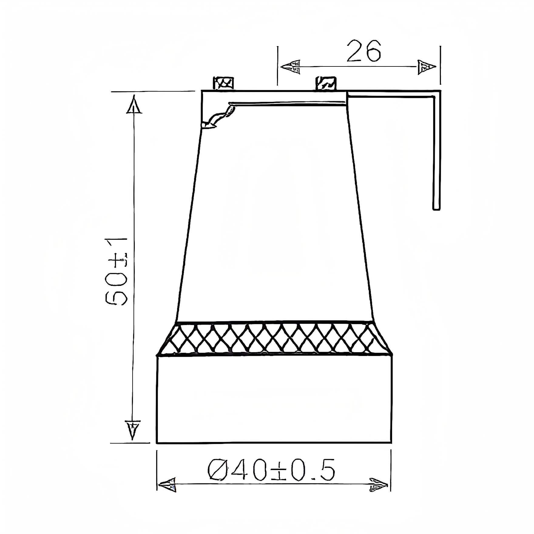 E26-E27 female Socket F519 with Mounting Bracket