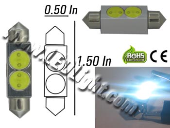 Industrialiseren Productie seks Festoon 2 Watt LED Light Bulb 1 and 1/2 Inches or 39 mm - Automotive -  LEDLight